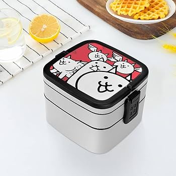 Amazon | にゃんこ大戦争 弁当箱 ランチボックス 二段 抗菌 お